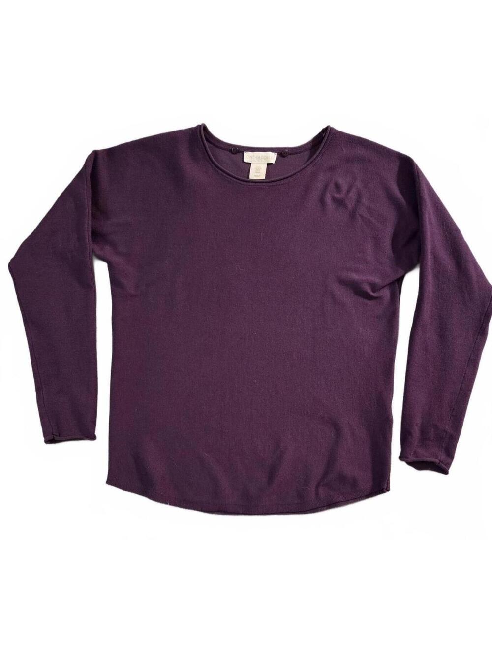 Cynthia Rowley Purple Long Sleeve Sweater Medium